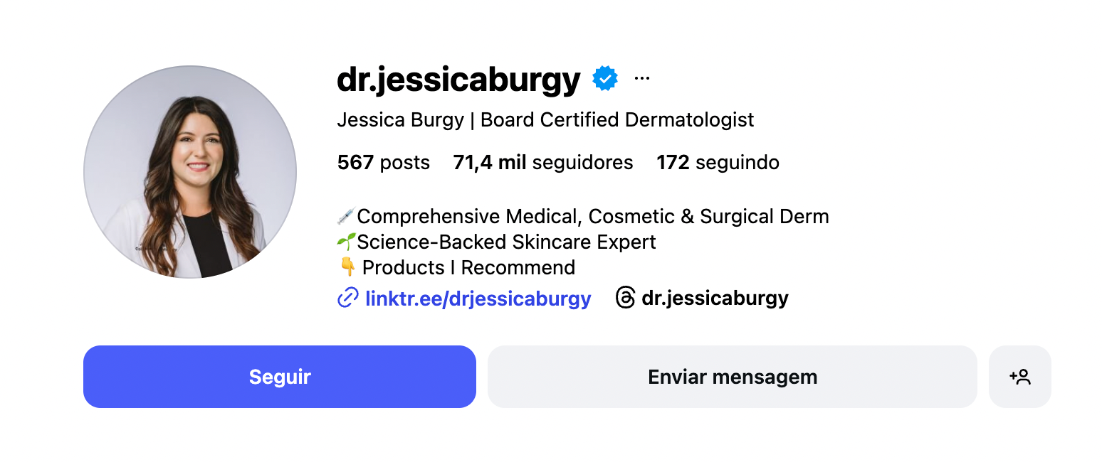 Dr. Jessica Burgy Instagram